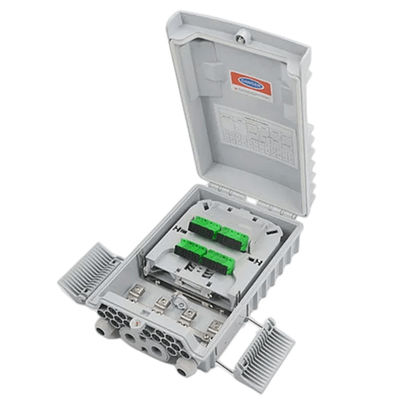 SM / MM Fiber Optik Bölücü Kutusu Açık Gri 1x8 PLC Bölücü