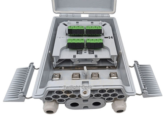 SM / MM Fiber Optik Bölücü Kutusu Açık Gri 1x8 PLC Bölücü
