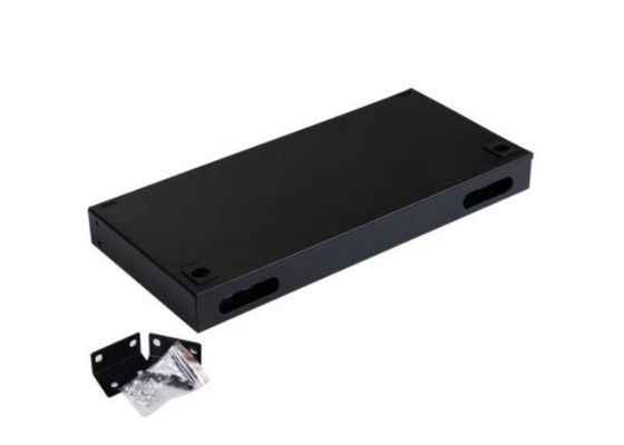 Sabit Fiber Optik Raf Montaj Muhafazası 12 Çekirdek Bağlantı Paneli 1U St Upc Adaptörü