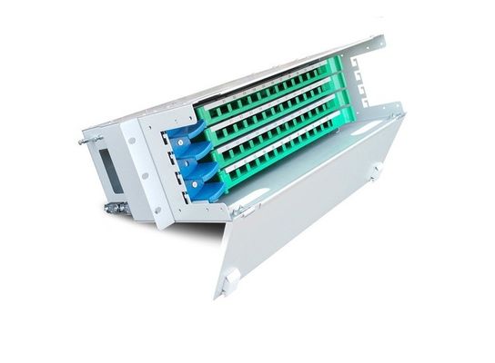 ODF 48 Bağlantı Noktalı SC Fiber Bağlantı Paneli Raf Montajlı Çok Modlu 48 Çekirdek