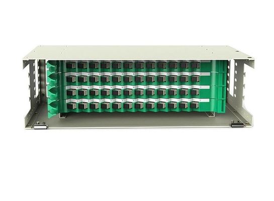 ODF 48 Bağlantı Noktalı SC Fiber Bağlantı Paneli Raf Montajlı Çok Modlu 48 Çekirdek