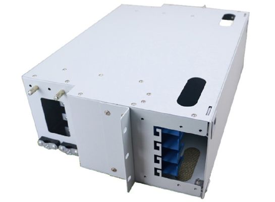 ODF Optik Dağıtım Birimi Singlemode 48 Port Fiber Optik Patch Panel LC