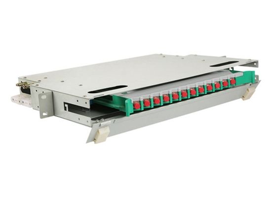 12 Çekirdekli ODF Bağlantı Paneli FC 1U Raf Montaj Kutusu 19&quot; Fiber Optik