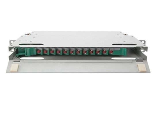12 Çekirdekli ODF Bağlantı Paneli FC 1U Raf Montaj Kutusu 19&quot; Fiber Optik