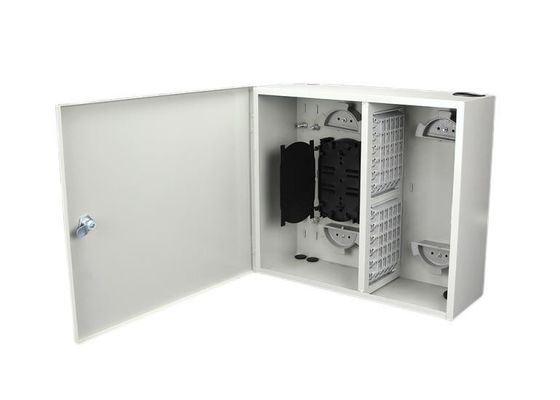 ODF Duvar Montajlı Fiber Muhafaza Dağıtım Kutusu FC 72F 72 Bağlantı Noktalı Tek Kapılı