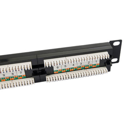 1U Boş Keystone Patch Panel Korumasız 24 Bağlantı Noktalı CAT5E Patch Panel