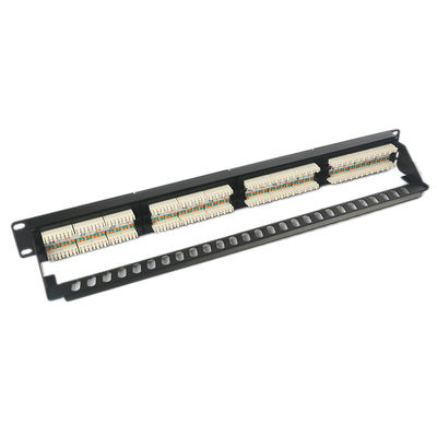 1U 24 Bağlantı Noktalı Keystone Korumasız Bağlantı Paneli Keystone RJ45 Toz Korumalı