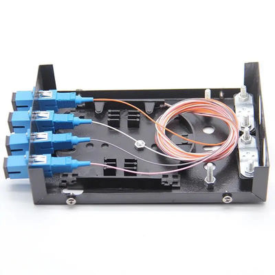 Mini Duvara/Antene Montaj ODF 4 Bağlantı Noktalı Fiber Sonlandırma Kutusu LC/UPC D-tutma Adaptörü