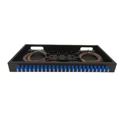 48 Çekirdekli LC Dubleks Fiber Optik Patch Panel Siyah Renk