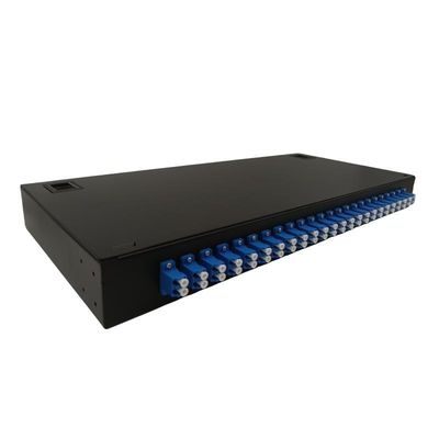 48 Çekirdekli LC Dubleks Fiber Optik Patch Panel Siyah Renk