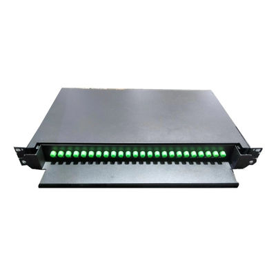 Rack Mount 19 Inch Fiber Optic Patch Panel For Single Mode Or Multimode Kablo Tipi