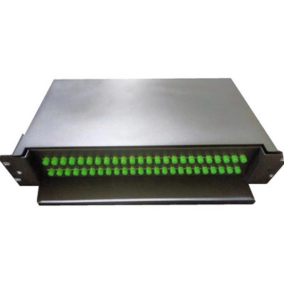 48C FC APC G652D/G657A1 ile kaydırıcı raf montaj optik yama paneli