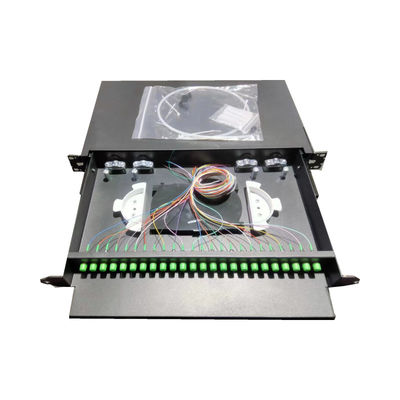 Rack Mount 19 Inch Fiber Optic Patch Panel For Single Mode Or Multimode Kablo Tipi