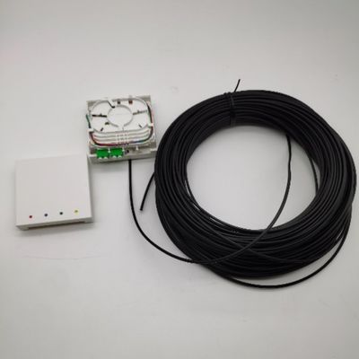 LC/APC önceden bağlantılı lif sonlandırma kutuları 4 fiber 10-100M duvar çıkış kutusu 4fo