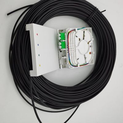 LC/APC önceden bağlantılı lif sonlandırma kutuları 4 fiber 10-100M duvar çıkış kutusu 4fo