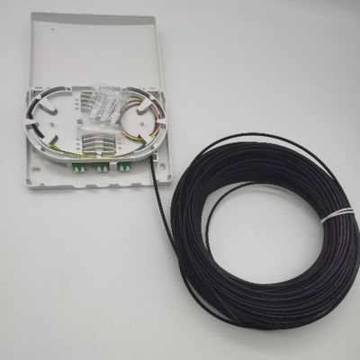 6Cores LC/APC önceden bağlantılı optik dağıtım kutusu 6Fibers Wall Outlet PTO Box