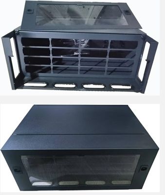 4U 19" Rack Tipi Fiber Optik Yama Paneli ODF FOBOT 4U 384 Çekirdek MPO LC SM OM3 OM4 Adaptör paneli Şasi