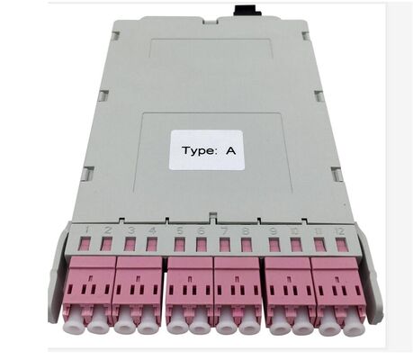 12 Çekirdekli MPO-LC MTP-LC SM OM3 OM4 OM5 breakout Kaset Modülleri Plastik